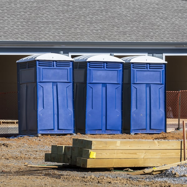 what is the expected delivery and pickup timeframe for the porta potties in Bloomingburg Ohio